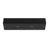 Brace cabinet Black Ash 1800 mm 6 glass doors