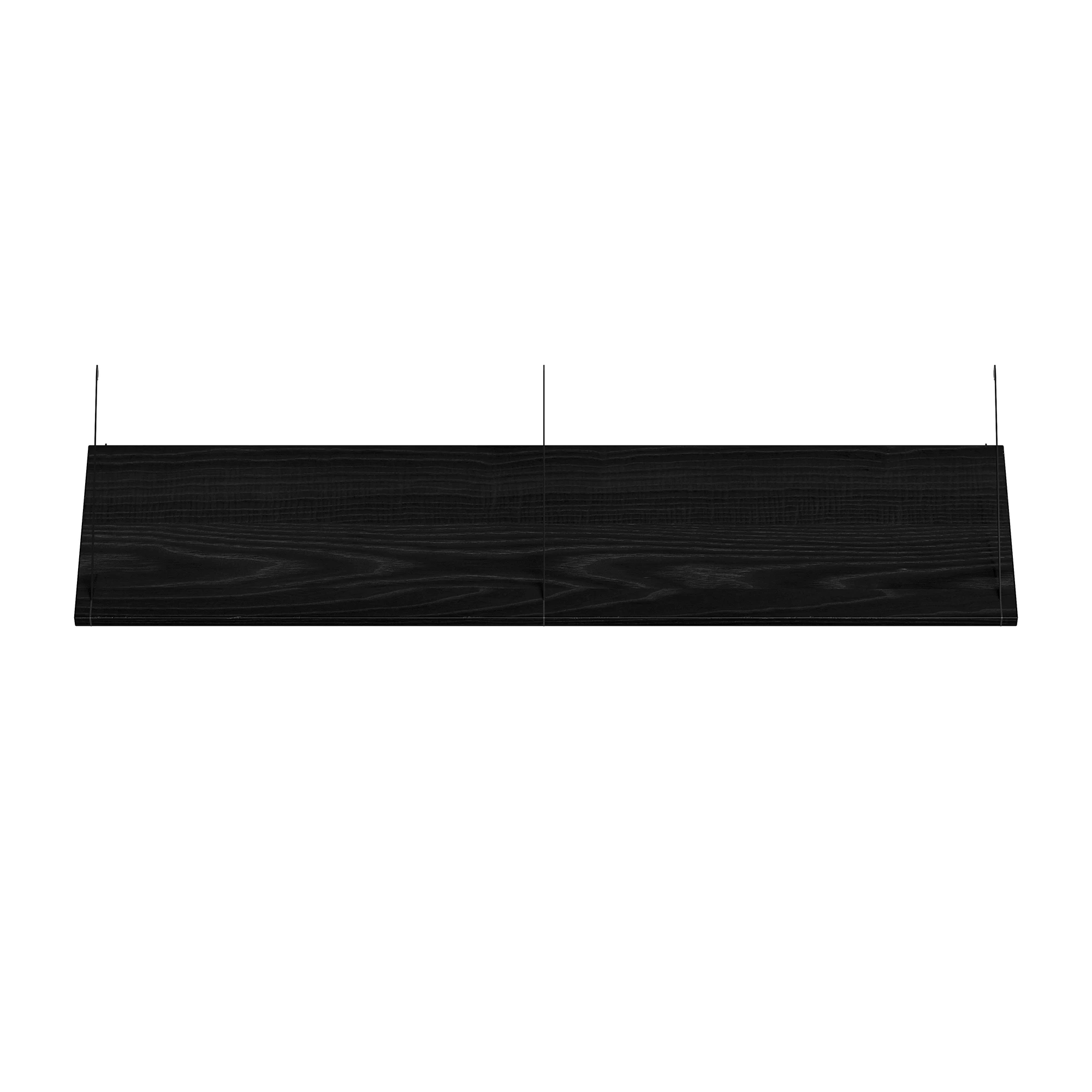 Brace shelf Black Ash 1200mm black brackets