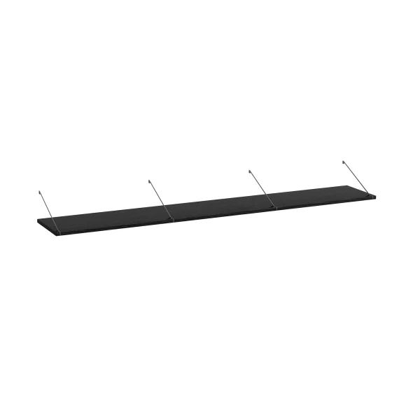 Brace shelf Black Ash 1800 mm grey brackets