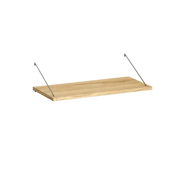 Brace shelf Diamond Oak 600 mm grey brackets