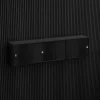 Brace wall cabinet Black Diamond Ash 1800 mm three sliding doors with Black Diamond Ash acoustic panels