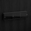 Brace wall cabinet Black Diamond Ash 1800 mm three sliding glass doors with Black Diamond Ash acoustic panels