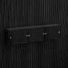 Brace wall cabinet Black Diamond Ash 1800 mm six sliding doors with Black Diamond Ash acoustic panels