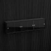 Brace wall cabinet Black Diamond Ash 1800 mm six sliding glass doors with Black Diamond Ash acoustic panels